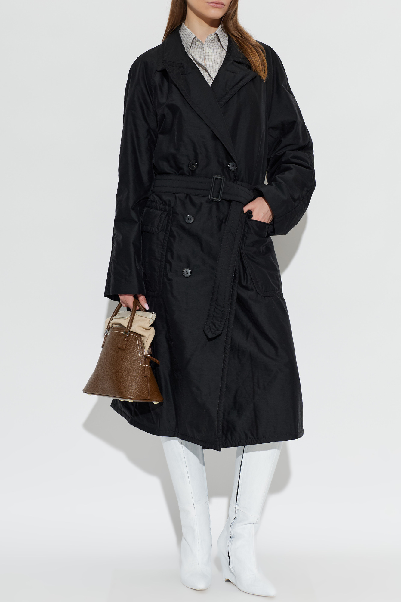Maison Margiela Double-breasted wool coat | Women's | Vitkac